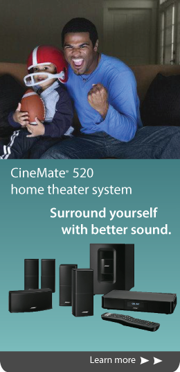 bose home theater web banner ad